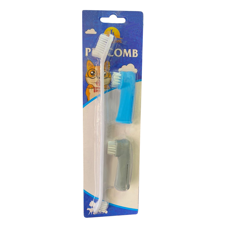 ست مسواک سه عددی سگ و گربه