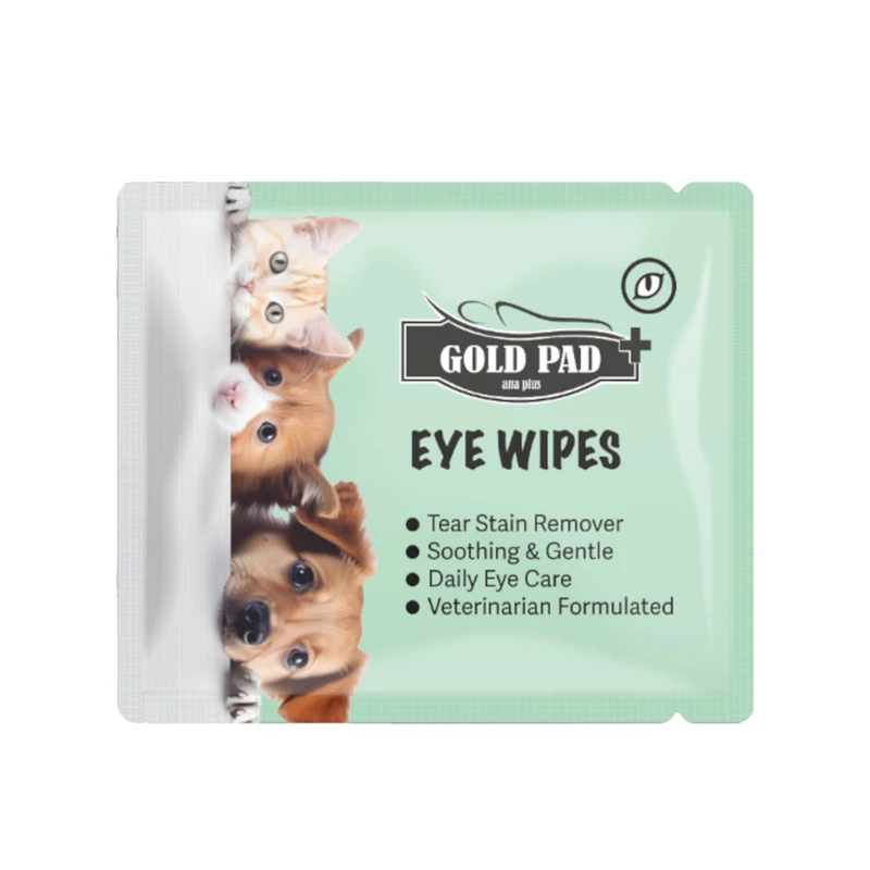 پد مرطوب ساشه چشم سگ و گربه 100 عددی گلد پد